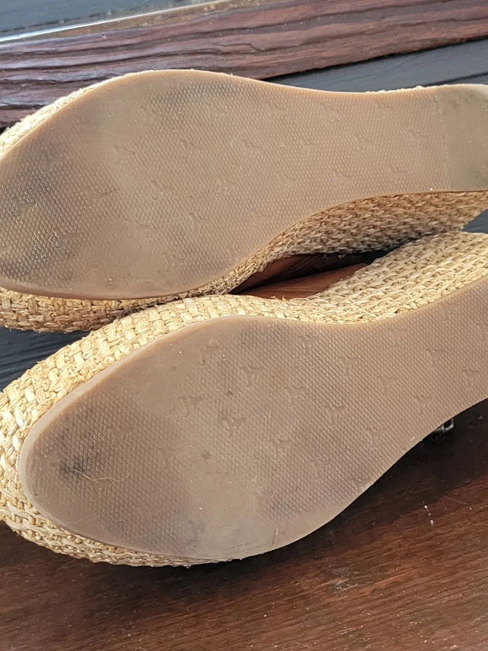 Trask: Women’s Brown Wedge Sandals - Leather